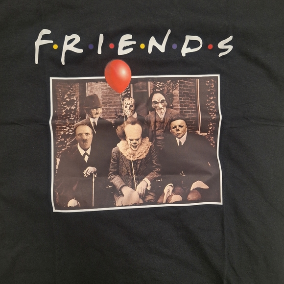 Horror Movie themed Friends Tshirt- NWOT - Picture 2 of 2
